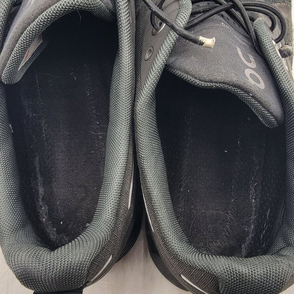 On Cloud Swiss Engineering Mens 8.5 Waterproof Black Running Shoes Sneakers - Picture 6 of 12